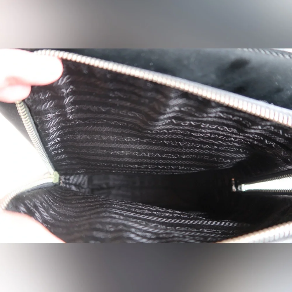 Vintage 90’s Prada Spazzolato Black Tote Bag CBK - Picture 9 of 14